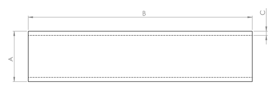 ST44 Hard Chrome Plated Pipe Technical Drawing